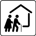 Servicecenter för åldringar symbol