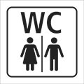 WC, kvinna och man symbol